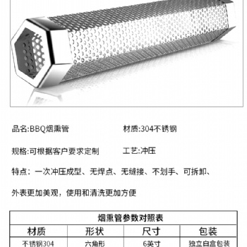不銹鋼BBQ燒烤用煙熏管的用途和特點(diǎn)