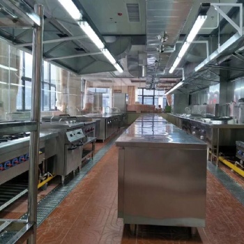 廣州唐閣酒店酒樓大型企業職工食堂商用廚房設備清洗油煙機煙管管道煙罩